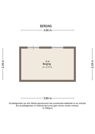 Floorplan - Koningin Wilhelminalaan 41, 4247 EM Kedichem